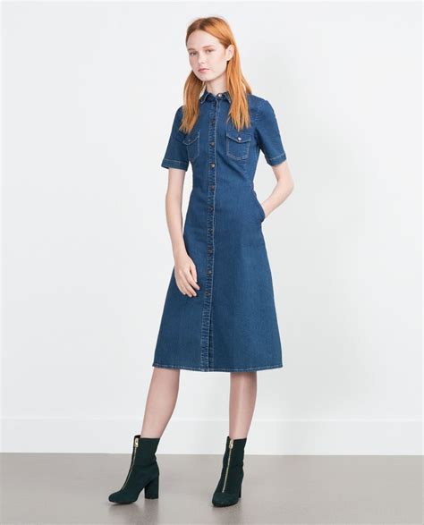 denim dress zara.